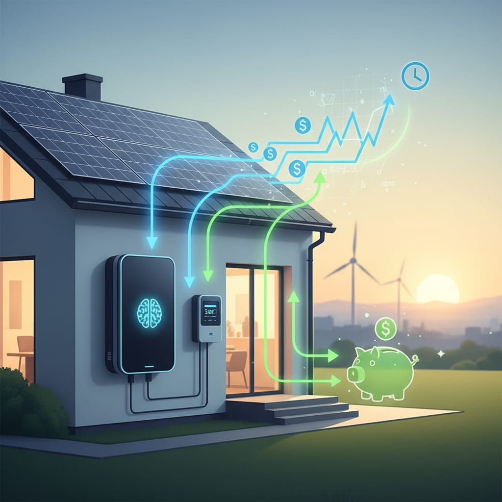 Hoe jouw thuisbatterij slim handelt in stroom en geld bespaart